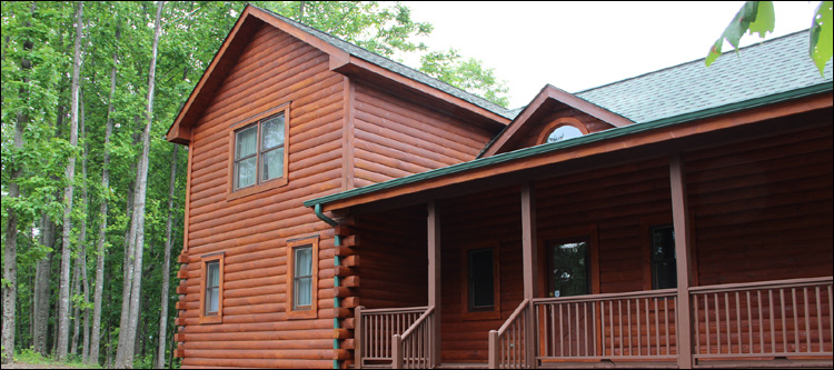 Log Home Staining in Rutherford College,  North Carolina