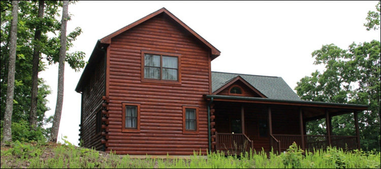 Professional Log Home Borate Application  Rutherford College,  North Carolina