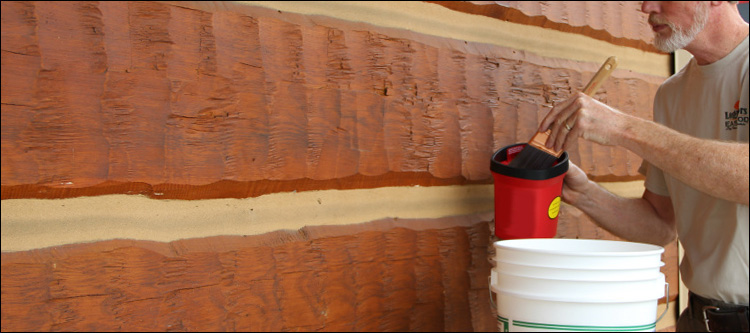 Professional Log Home Staining  Glen Alpine,  North Carolina